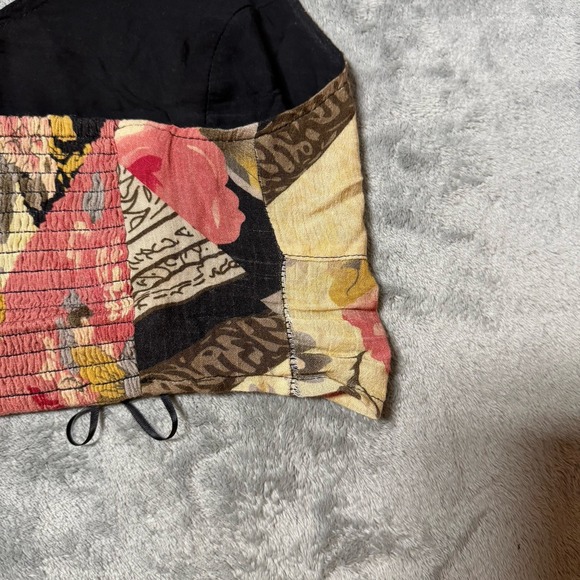 Free People Rae Halter Top, Paisley Size XS Floral Print Boho Indie - Picture 7 of 9